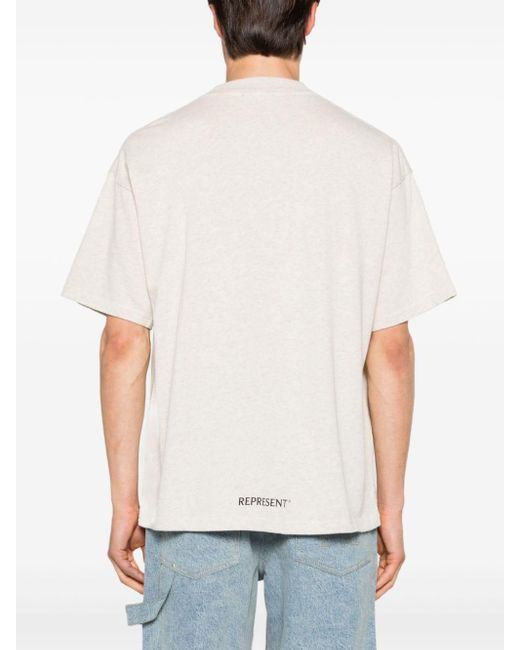 Represent White Higher Thruth Cotton T-shirt for men