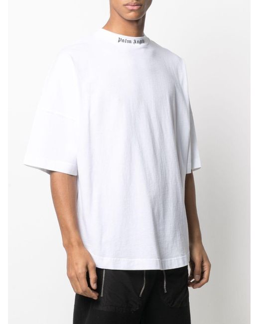 palm angels white t shirt mens