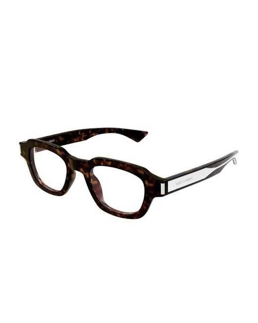 Saint Laurent Brown Square-Frame Glasses