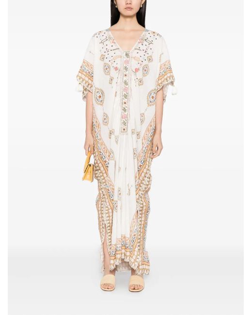 Camilla White Ottoman Dynasty Kaftan Dress