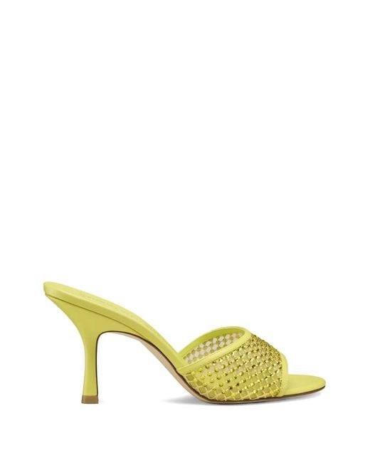 Stuart Weitzman Yellow Bareitall Mules