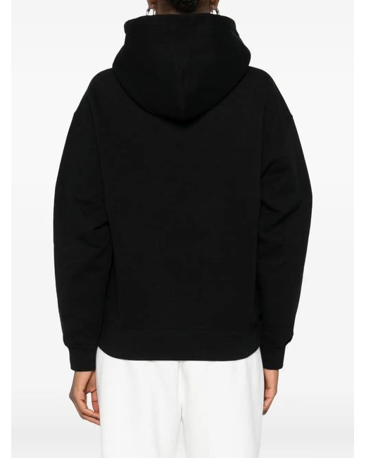 Jil Sander Black Logo-Print Hoodie