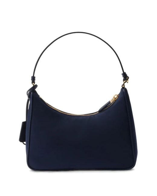 Prada Blue Mini Re-Edition Shoulder Bag