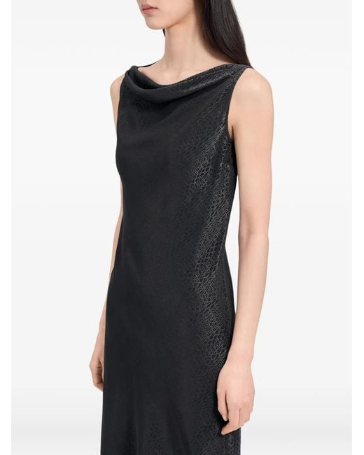 MM6 by Maison Margiela Black Jacquard Dress