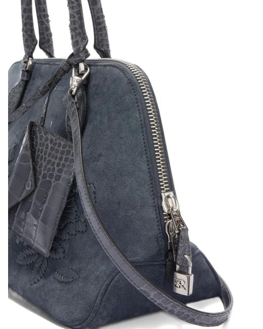 Ermanno Scervino Orsetta スエード ハンドバッグ Blue