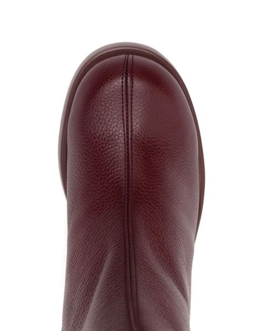 Wonders Purple 60Mm Leather Block-Heel Ankle Boots