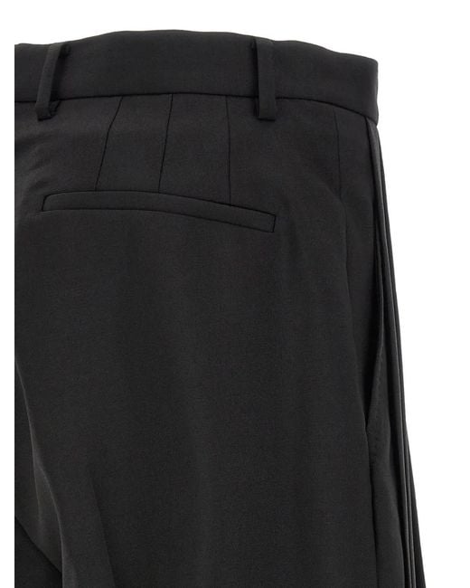 Kiko Kostadinov Black Vaals Pleated Tailored Trousers for men