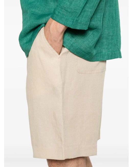 Paul Smith Natural Linen Shorts for men
