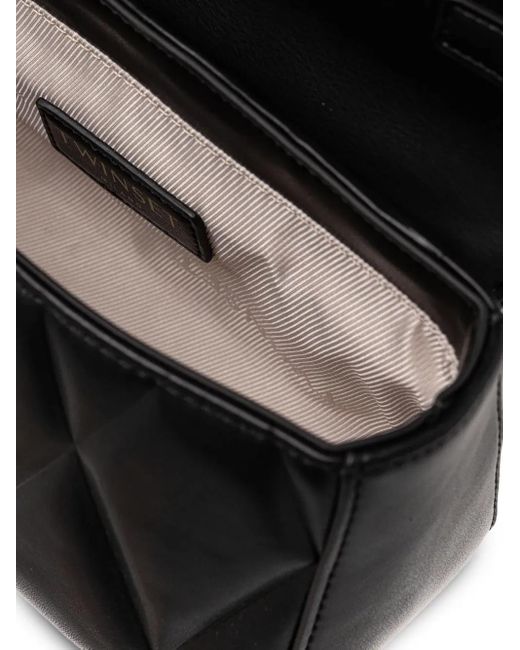 Twinset Tas Met Logoplakkaat in het Black