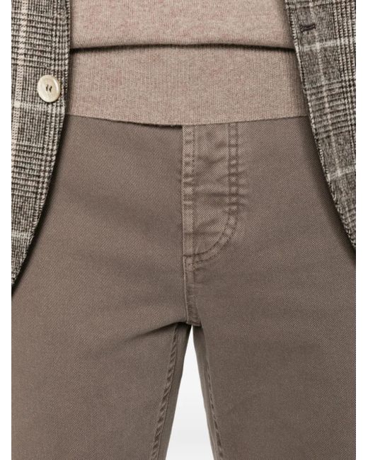 Brunello Cucinelli Jeans mit geradem Bein in Gray für Herren
