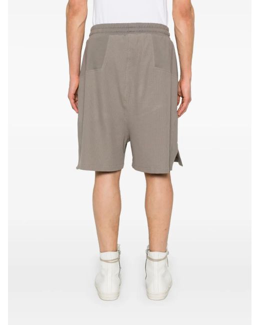 Thom Krom Gray Waffle-Effect Track Shorts for men