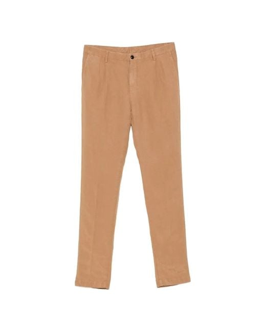 Pal Zileri White Pleated-Front Slim-Fit Chinos for men