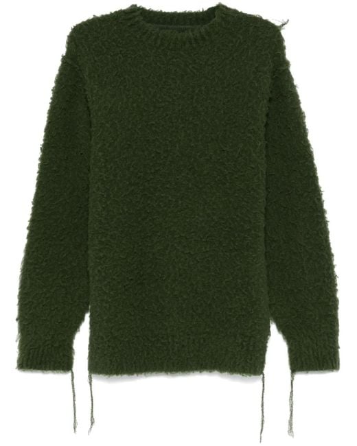 Sacai Green Pilled Sweater for men