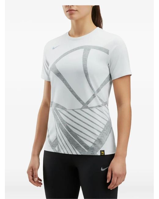 Nike White Nba Golden State Warriors Dri-Fi T-Shirt
