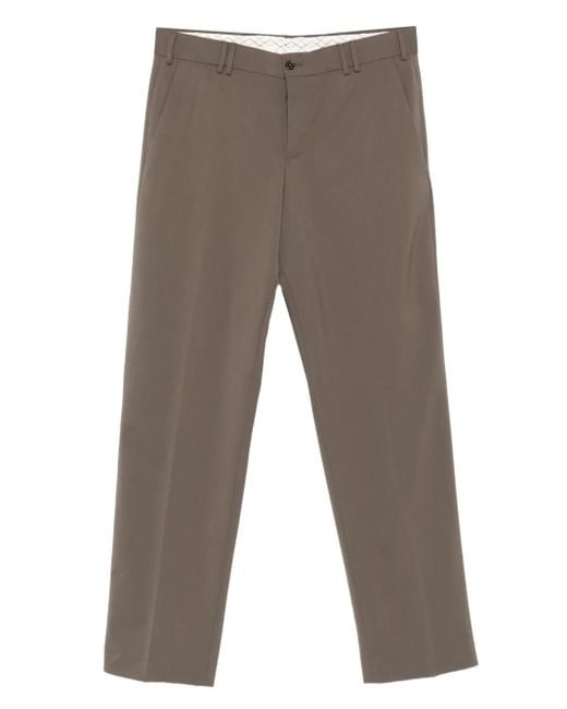 Pantalones rectos con pinzas PT Torino de hombre de color Gray