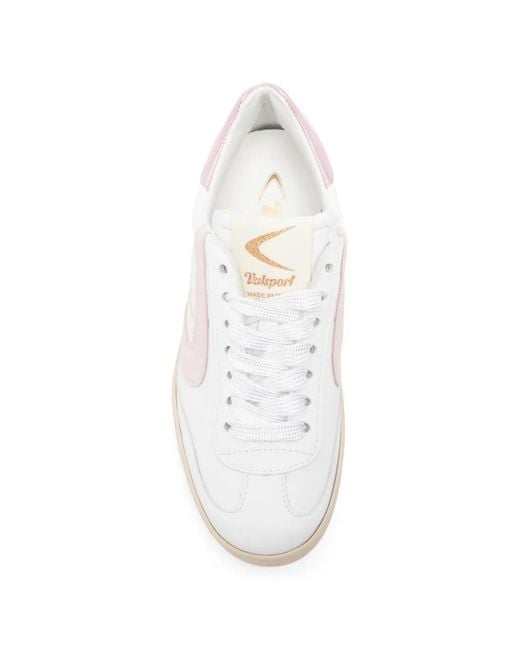 Valsport White Logo-Print Sneakers