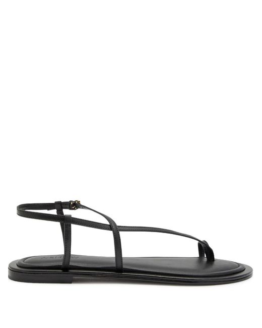A.Emery Black The Reef Leather Sandals