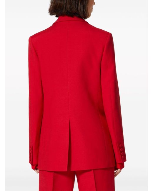 Blazer Crepe Couture con doble botonadura Valentino Garavani de color Red