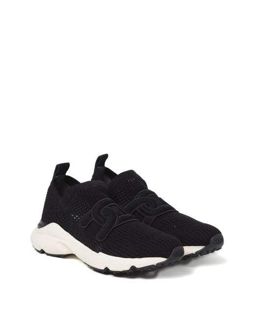 Tod's Black Chain Patch Sneakers