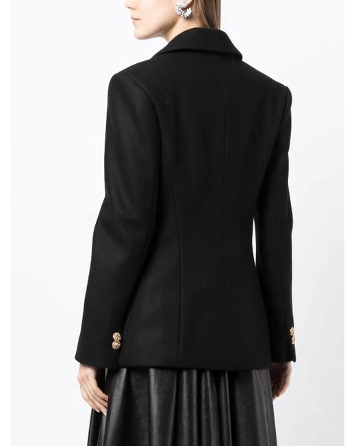 Anouki Black Single-Breasted Wool Blazer