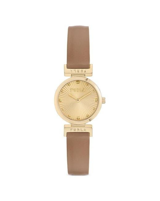 Furla Metallic Textured Dial 30Mm Watch