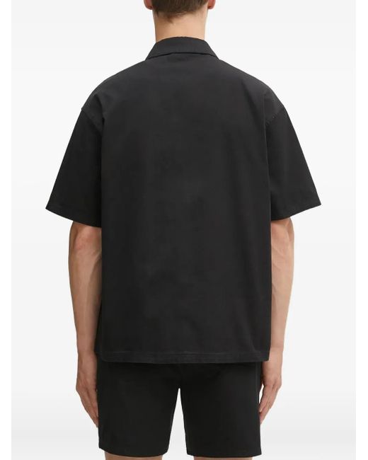 Polo Con Logo Ricamato di Represent in Black da Uomo