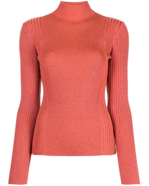 Cupcakes & Cashmere Pastel Blue Chunky Knt Mock Neck Sweater