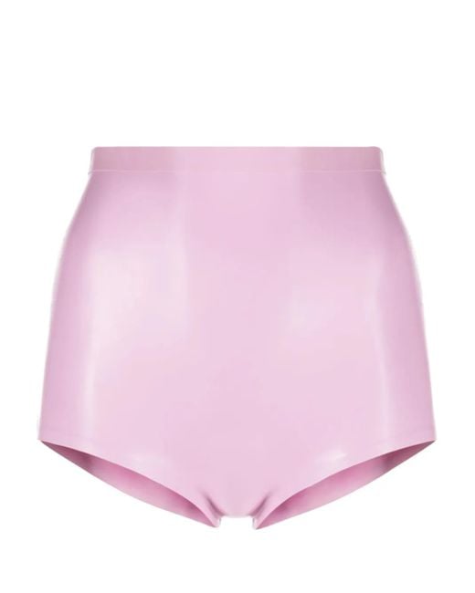 Maison Margiela Pink High-Waisted Latex Briefs