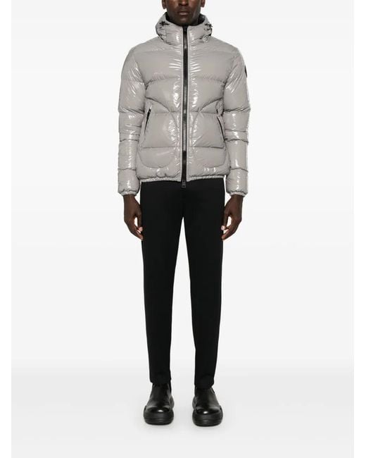 Herno Gray Relaxed Fit Padded Jacket for men
