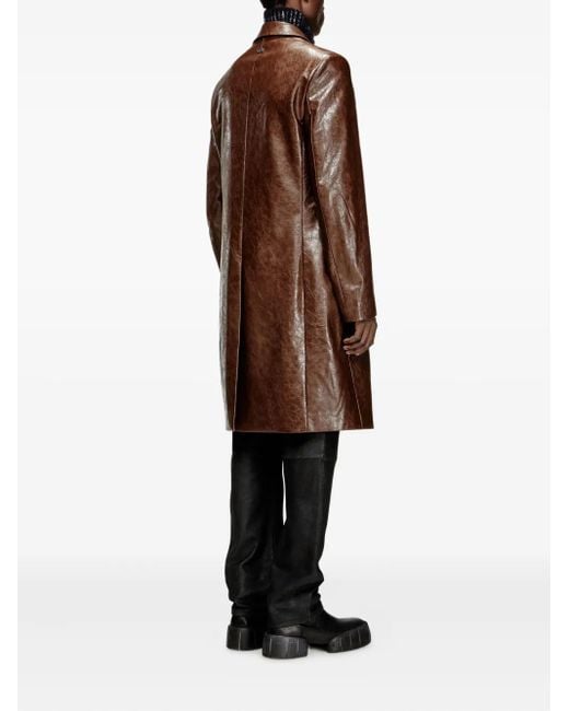 DIESEL Brown J-Creed Coat for men