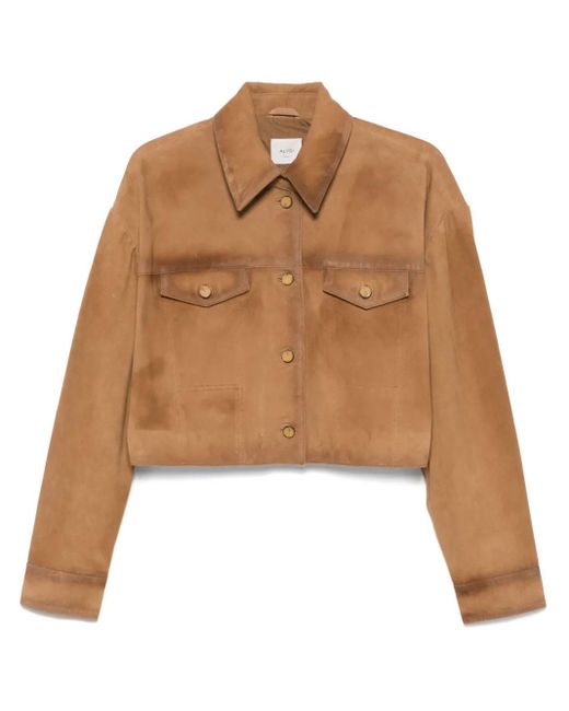 Alysi スエード シャツジャケット Brown