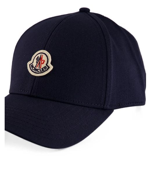 Moncler Baseballkappe Mit Logo-Patch in Blue für Herren