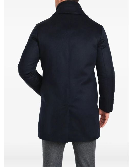 Norwegian Wool Jas Met Ritssluiting En Knopen in het Blue voor heren