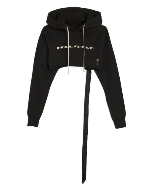 Hoodie En Coton Rick Owens en coloris Black