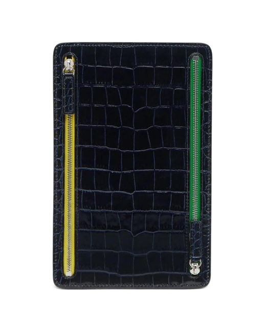 Smythson Blue Multi-Zip Case