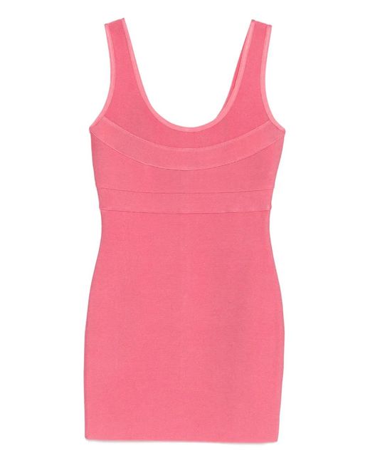 Hervé Léger Pink Amara Mini Dress