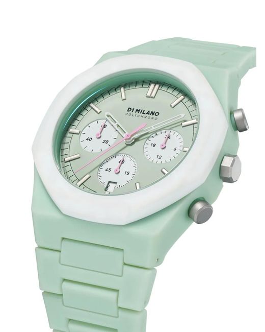 D1 Milano Green Polychrono 40.5Mm
