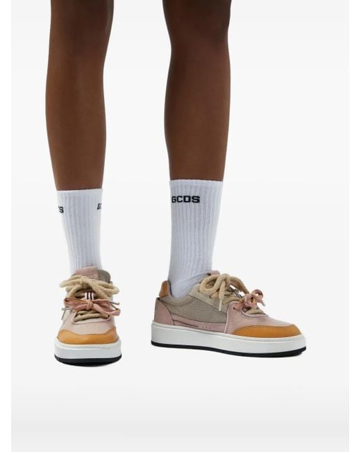 Gcds Pink Bucket Bow Sneakers