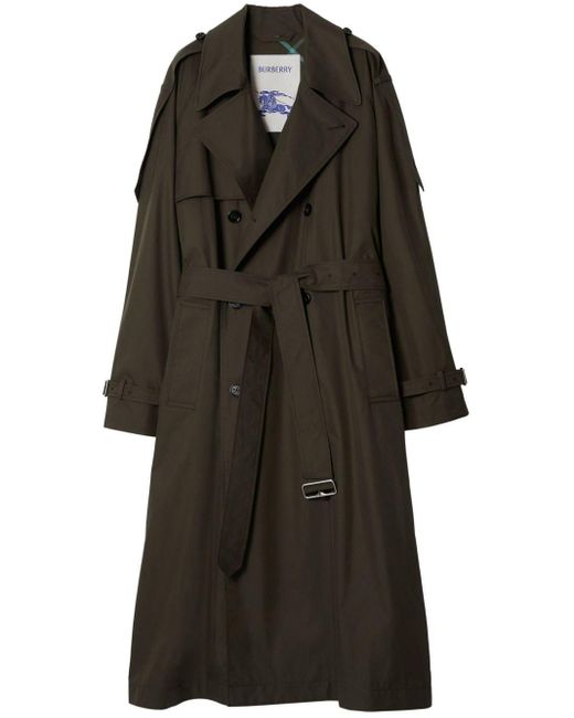 Burberry Black Castleford Double-breasted Trench Coat for men