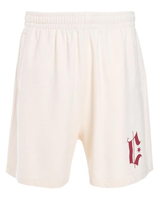 メンズ Marcelo Burlon Headletter Comfy ショートパンツ White