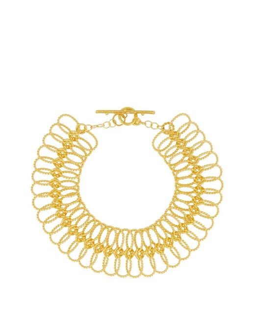 Sylvia Toledano Metallic Xxl Link Twisted-Link Collar Necklace
