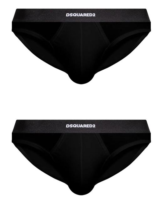 DSquared² Slip Mit Jacquard-Logo in Black für Herren