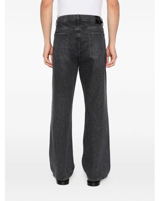 Our Legacy Gray Logo-Patch Jeans for men