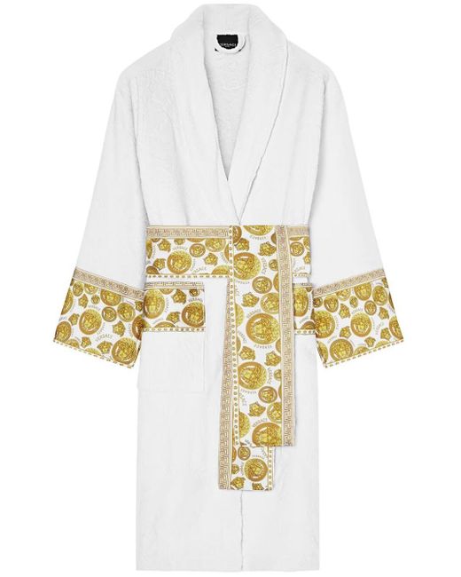 Versace White Medusa Amplified Bathrobe