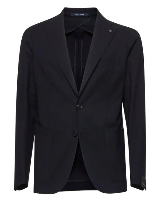 Tagliatore Blue Lapel-Pin Two-Button Blazer for men