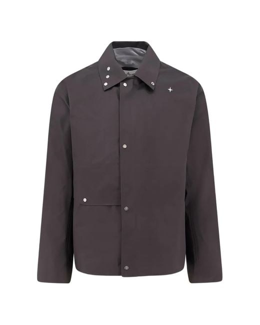Stone Island Gray Gore-Tex Jacket for men