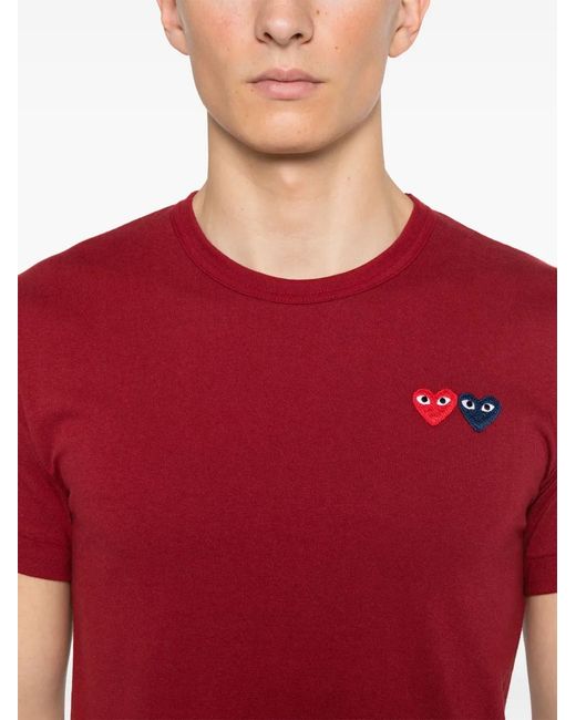COMME DES GARÇONS PLAY Red Heart-Patch T-Shirt