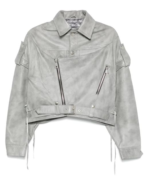 Manokhi Gray Ov Jacket