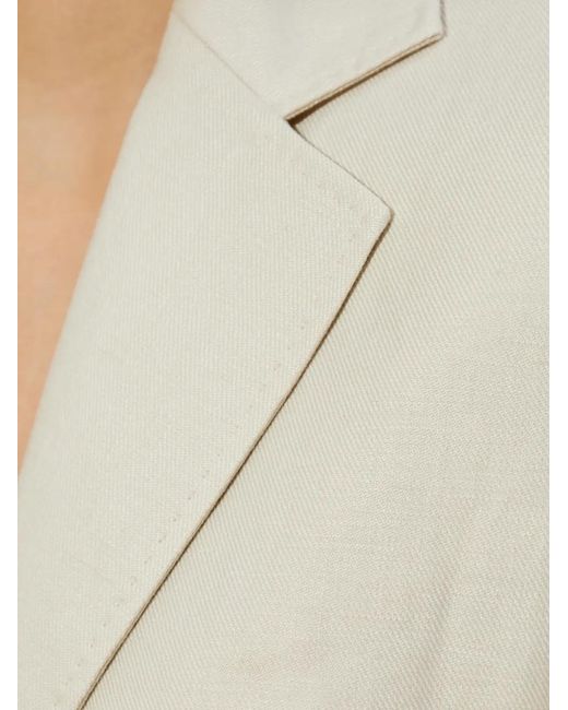 Max Mara White Two-Button Patch-Pocket Jacket