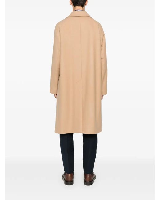 Hevò Natural Surbo Pocket Single-Breasted Coat for men